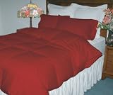Microfiber Full/Queen Mini Comforter Set, Merlot