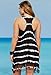 Swimsuitsforall Women's Plus Size Tie Dye Racer Back Fringe Dress