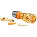 F-Conn Gold BNC Connector RGB 24-26 Ga. 5 Pcs.