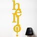 Hello ! Wall Decal Color print