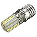 KINGSO E17 4W Pure White 64 3014 SMD Appliance Silicone Crystal LED Lights Bulb Lamp, Low Power Consumption, 110-120v, Pack of 2 Units Pure White