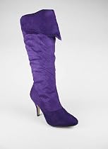 Fold-Over Suede Boot