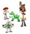 Disney Toy Story 3 Exclusive 5 Piece PVC Mini Figurine Collector Set Train Rescue Rex, Hero Buzz Lightyear, Walking Woody, Jessie & Bullseye