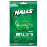 Halls Drops, Spearmint, 30-Count Drops (Pack of 12)