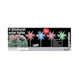 Proteam SL1071 - Set of 4 Starburst Colour Changing Solar Garden LED Lights