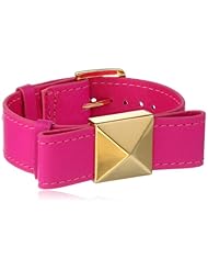 kate spade new york "Locked In" Leather Bow Bracelet, 9.25"