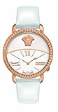 enlarge Versace Women's 93Q80D002 S001 Krios White Enamel and Sunray Dial Patent Leather Watch