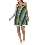 Thakoon for Target Pleated Stripe Dress - Green/ Navy