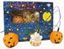 Halloween String Light Set - Ghosts and Jack-o-Lanterns - Lighted set of 10