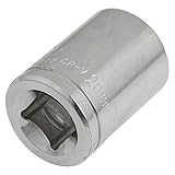 uxcell 6ポイントソケット　シルバートーン　38 x 28mm　クロムバナジウム鋼素材