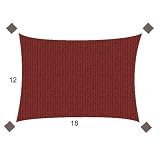12X18 Rectangle Shade Sail- Terrecotta