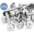 14G 5/16" Surgical Steel Labrets Lip Rings