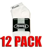 Etonic Womens Cushioned Ankle Socks - 12 Pack White