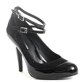 POUR LA VICTOIRE Lourdes Mary Jane Pump in Black