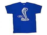 Ford Mustang Cobra T-Shirt White Silhouette Design