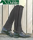 Dublin Easy Care Half Chaps Child Medium Black