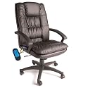 Black Vinyl Executive Massage Chair Black Vinyl