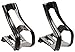 Zefal MTB Bicycle Toe Clips with Straps (Large/X-Large), Black