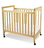 Foundations SafetyCraft Compact Size Clearview Crib, Natural
