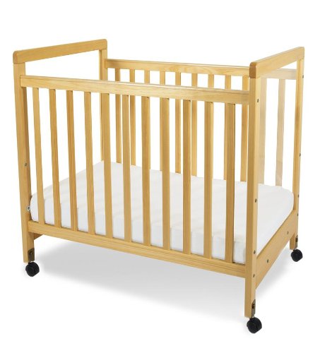 Foundations SafetyCraft Compact Size Clearview Crib, Natural