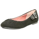Steve Madden Womens Liraa Ballet Flat,Black Suede,7.5 M
