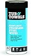 Tub O Towels TW40-SS Stainless Steel Wipes for Cleaning, Polishing, and Protecting (Tub of 40 Wipes)