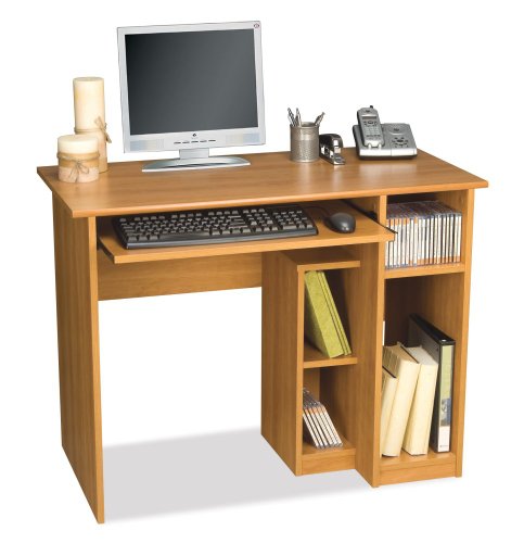 Buy Cheap Bestar Basic Small Wood Computer Desk in Cappuccino Cherry