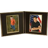 B. Oshrin Ltd. Double Rebecca 5 x 7 Gold Foil Accent Picture Folder Photo Frame 5-Pack by B. Oshrin Ltd.