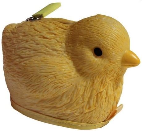 Rubber Chick (Chicken) Coin Purse Pouch / Case / Wallet with Zipper by City Limit