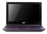 Acer Aspire One D260, 10.1 Netbook, Intel Atom Processor N450, 1GB, 160GB, Windows 7 Starter 32-bit, Up to 4hrs battery life, Purple
