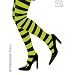 Sports : Coole Neon Strumpfhose PANTYHOSE yellow stripes