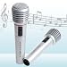 2x Wireless Cordless Wire Vocal Karaoke Mic Microphone
