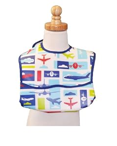 Jaq Jaq Bird Smart Pocket Feeding Bib, Airplane