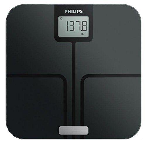 Philips Smart Body Analysis Scale for BMI, Body Fat and Weight measurements, with Large Digital Display, Bluetooth connectivity, Black