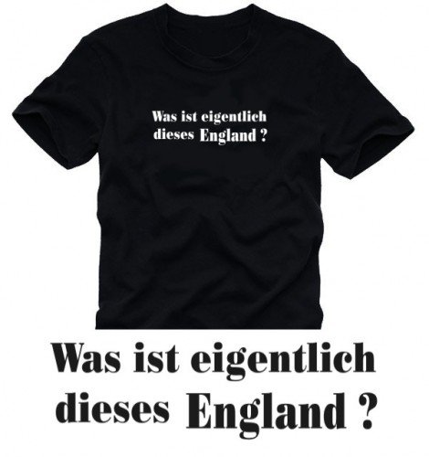 Coole-Fun-T-Shirts Herren T-Shirt Was ist eigentlich dieses ENGLAND ?, SCHWARZ, GR.S Preisvergleich