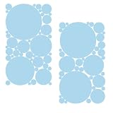 Pale Blue Polka Dots Wall Stickers / Decals