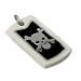 Designo White And Black Skull Dog Tag
