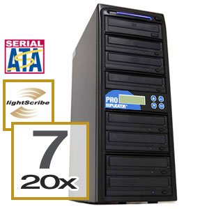 Produplicator 1-7 LightScribe Burner 20X DVD CD Duplicator +USB 2.0