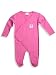 Bambolino - Newborn Baby Girls Long Sleeved Footed Coverall, Fuschia