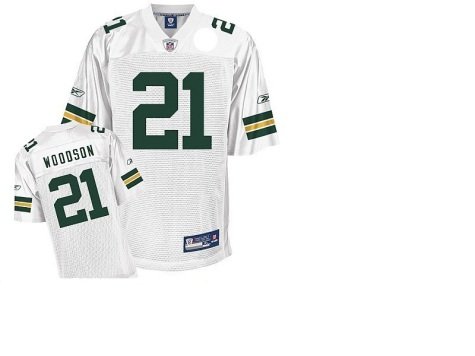 Youth Green Bay Packers #21 Charles Woodson Road Replica Jersey - S 8