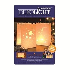Efco - Tisch Deko-Licht-T�ten Sternstunden 16 x 11 x 11 cm 4 + 4 Stk. wei� Verkaufseinheit = 1 Beutel