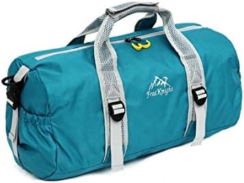 CYT Waterproof Foldable Sports Gym Bag Travel Duffle Bag Lightweight Weekend Bag for Men, Women, Girls, Boys, 35L (blue)
