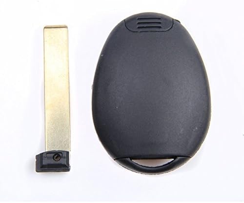 World Auto Fits 2002-2005 Mini Cooper S R50 R53 2 Buttons Keyless Ignition Remote Key Fob Case Shell Blank Housing Removable Uncut Blade