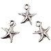 50x Charms Starfish Antique Silver Alloy Findings Fit Making Crafts