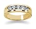 0.5 ctw. Men's Round Diamond Wedding Band in 14K Yellow Gold