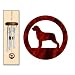 rottweiler24 - Rottweiler Wind Chimes XSMALL Silver