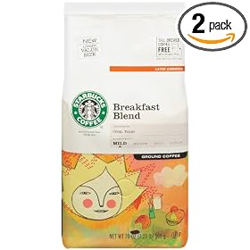 Starbucks Breakfast Blend, 20 Ounce Bags (Pack of 2)