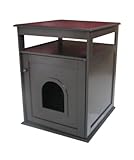 Homezone Pet Hideaway for Cats and Dogs with 5.9 x 7.1-Inch Opening, Espresso
