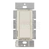 DVELV-303P-LA, Lutron 300W Diva Electronic Low Voltage Dimmer, Single Pole - Light Almond