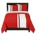 Home Stripe Comforter Set - Red